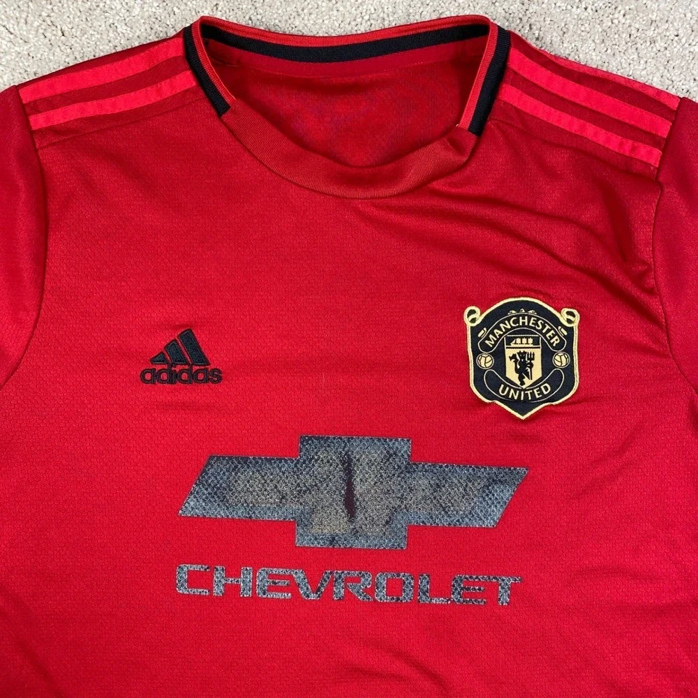 Adidas Manchester United 2019 2020 Home Jersey Red Treble Winners B10751 Small‎